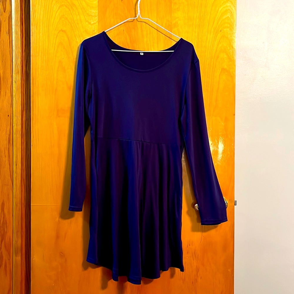 Navy long sleeve winter dress